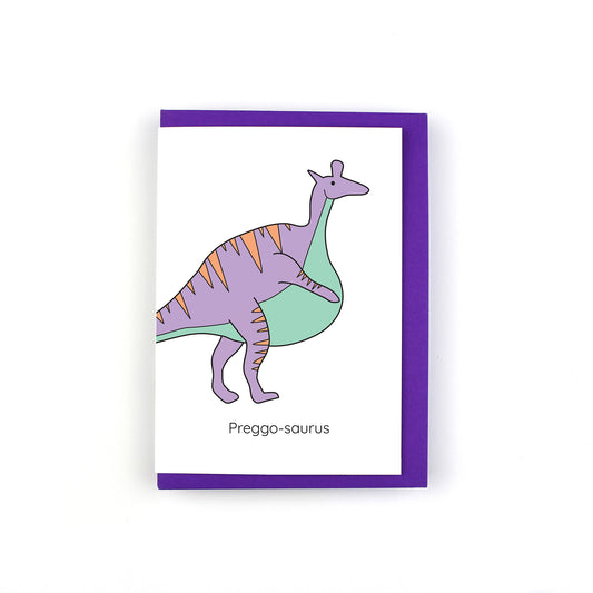 Greetings Card | "Preggo-saurus"