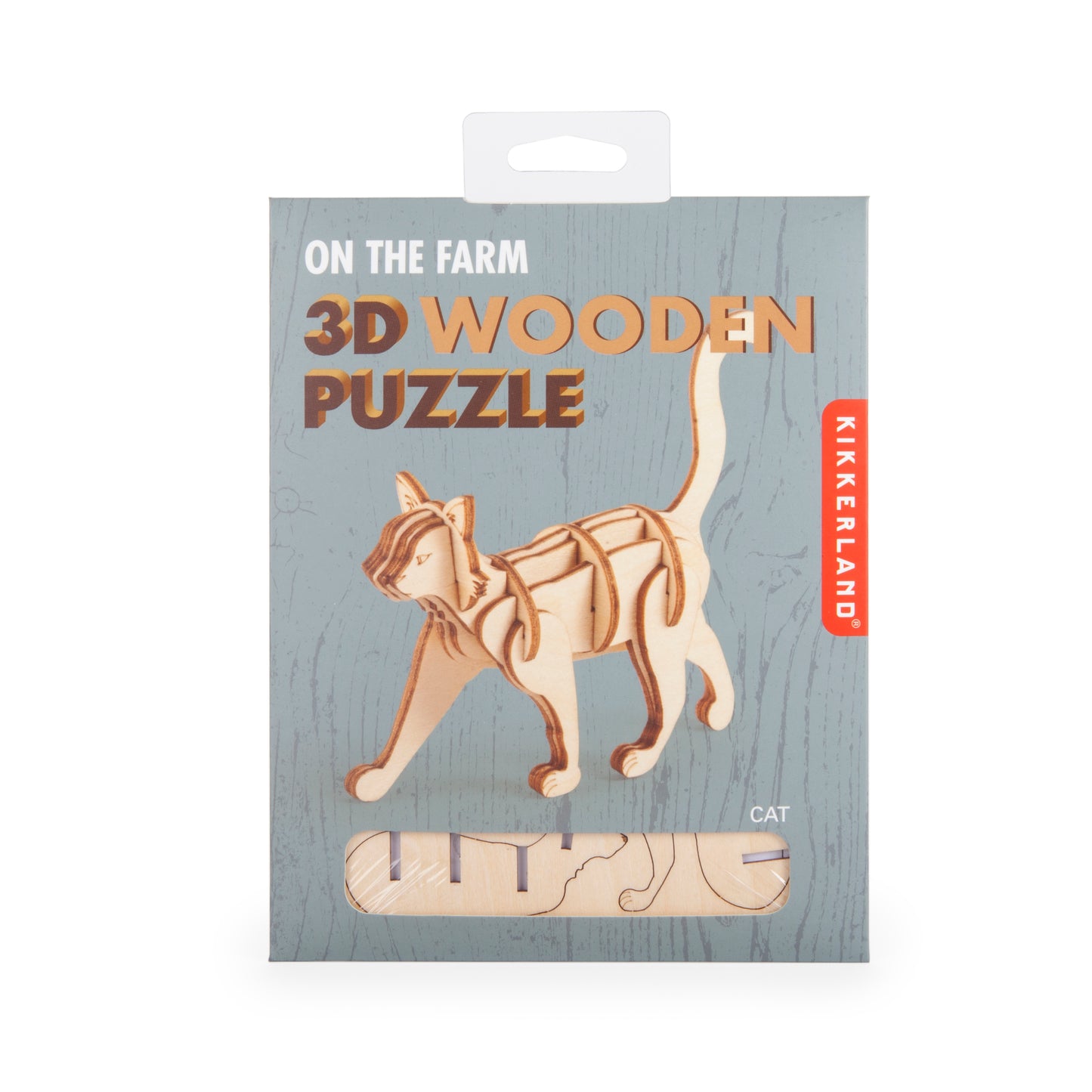 Kikkerland | 3D Wooden Puzzle | Cat