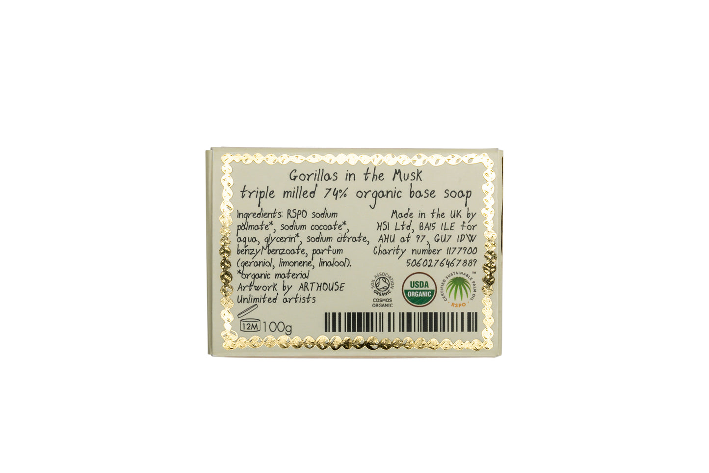 Triple Milled Organic Soaps | Gorillas in the Musk