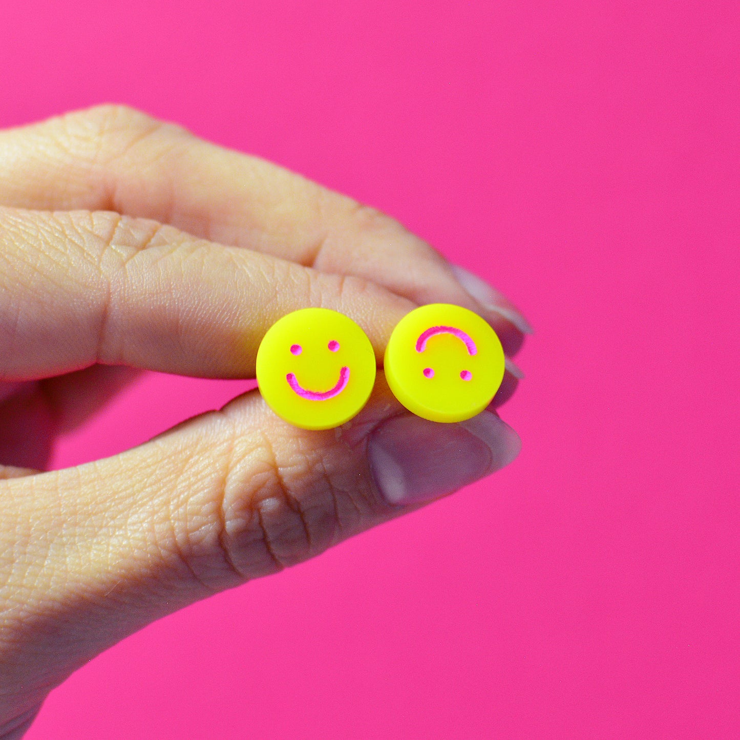 Silly Loaf | Happy Faces Stud Earrings