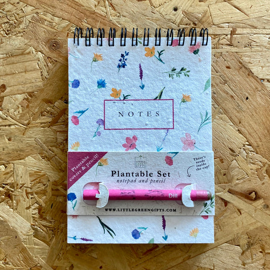 Little Green | Plantable Set | Notebook & Pencil
