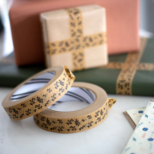 Cascayde | Paper Tape 24mm Wide x 50m Long | Botanical Berries
