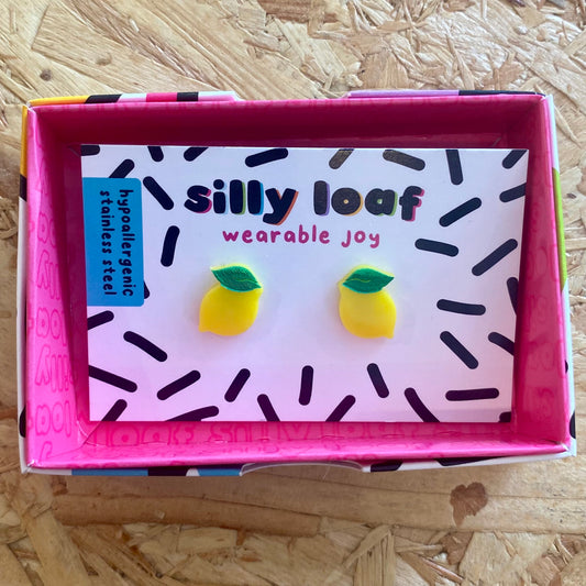 Silly Loaf | Lemon Stud Earrings