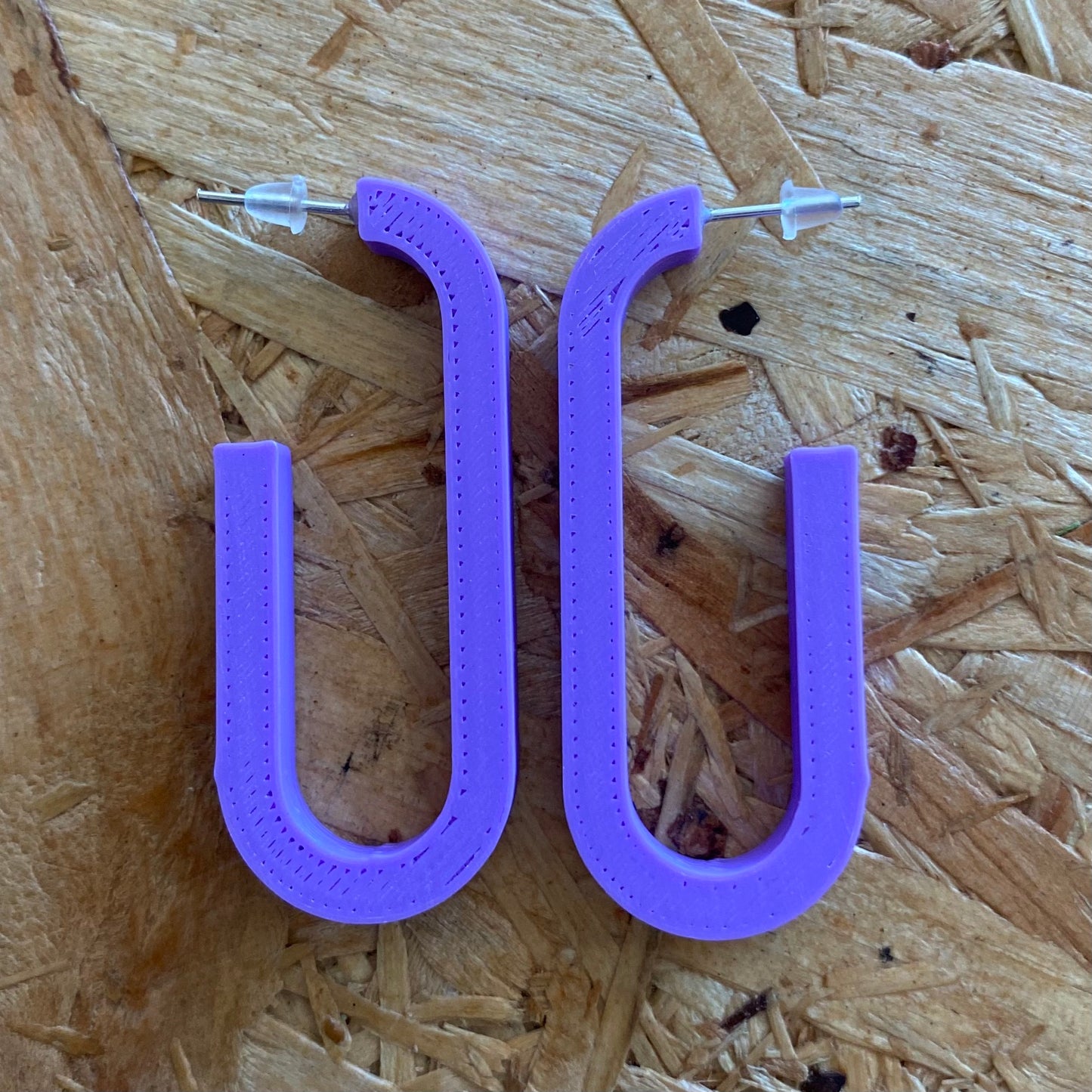 Will Sharp | Long Oval Hoops | Purple