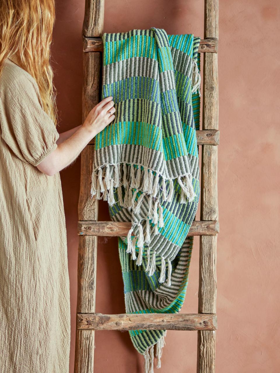 Bloomingville | Blanket / Throw | Isnel Blue