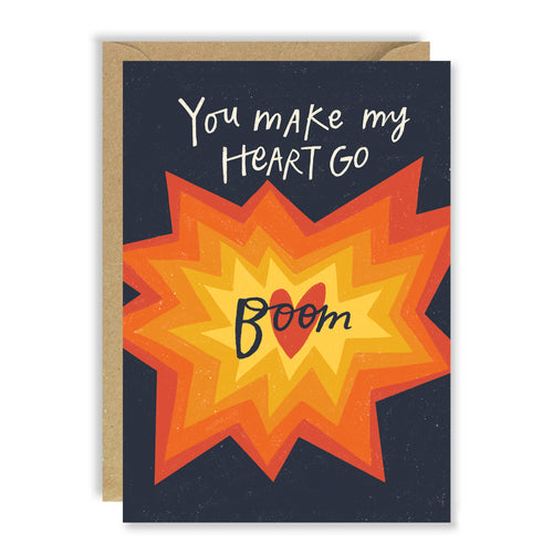 Greetings Card | "You Make my Hearts Go Boom"