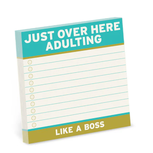 Knock Knock | Adulting Sticky Notes (4 x 4-inches)