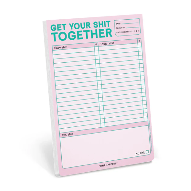 Knock Knock | Get Your Shit Together Pad (Pastel Edition)