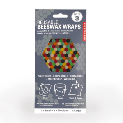 Reusable Beeswax Wraps | Set of 3