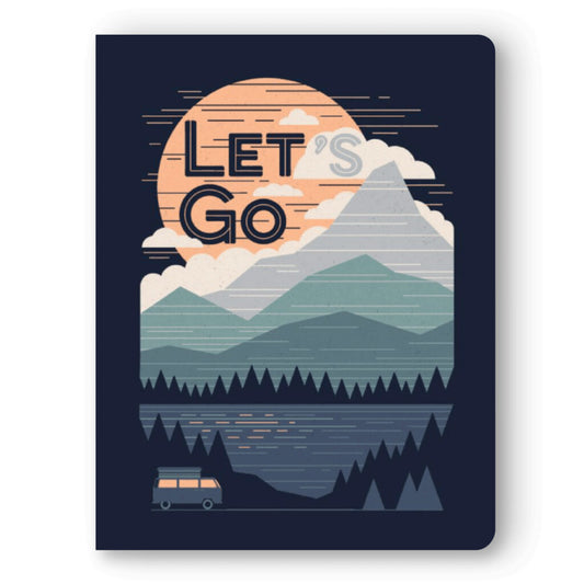 Denik | Large LayFlat Notebook | Let's Go