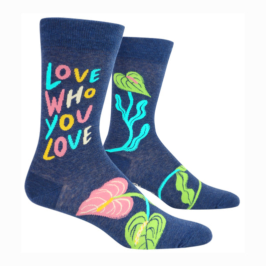 Socks - Mens Crew "Love Who You Love"