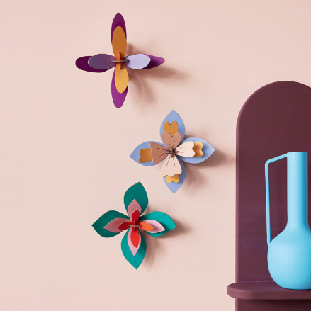 3D Wall Art | Lavender Cocktail Flowers