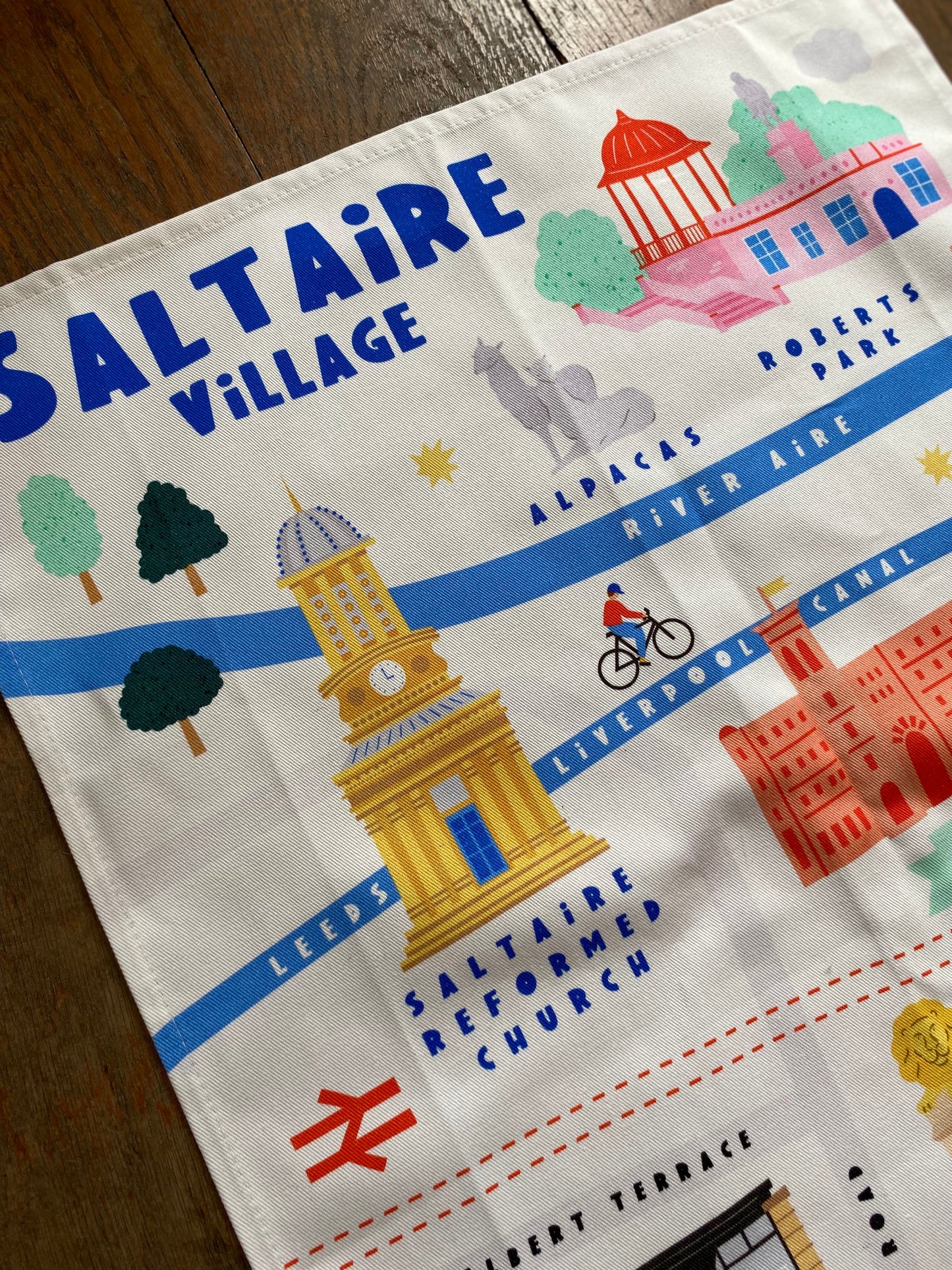 Lemon & Sugar X Rad Studio | Tea Towel | Saltaire Village