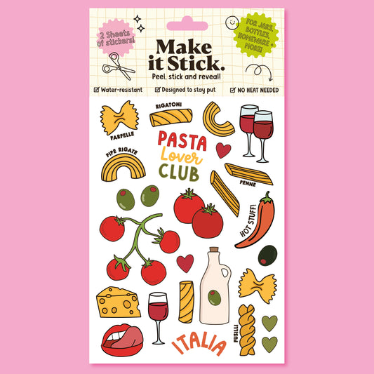 Make It Stick | Peel & Stick Transfers | Pasta