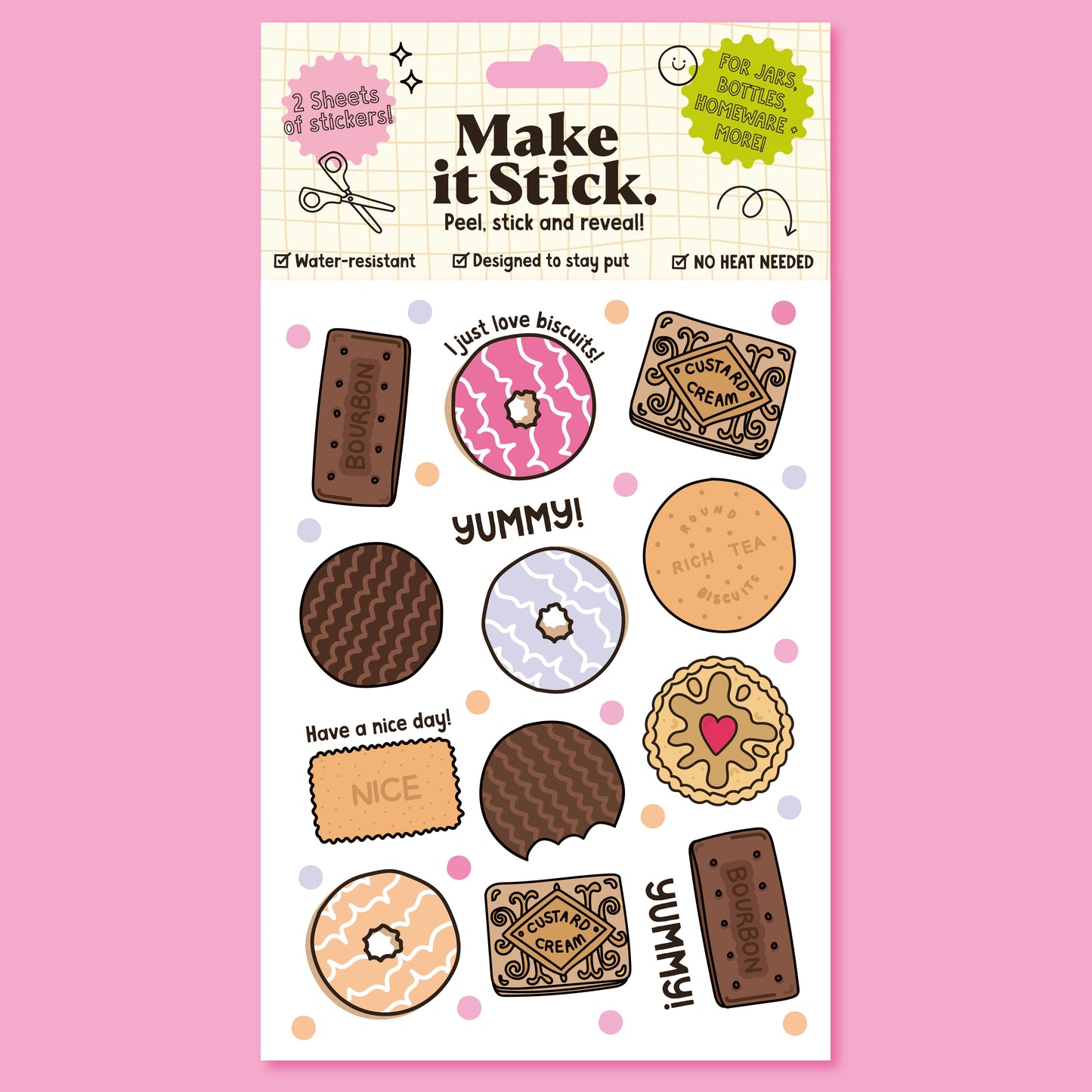 Make It Stick | Peel & Stick Transfers | Biscuits