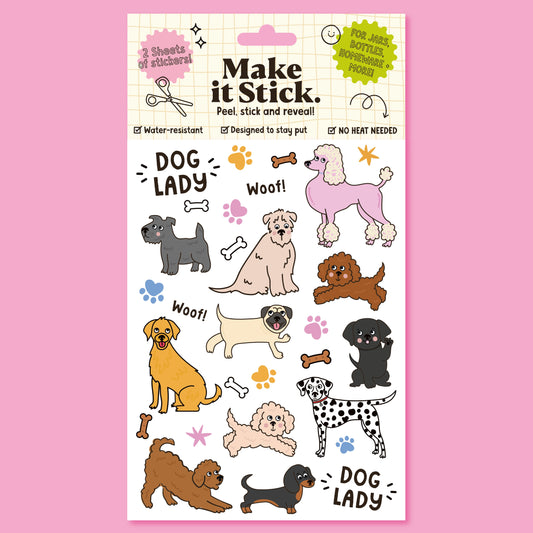 Make It Stick | Peel & Stick Transfers | Dogs