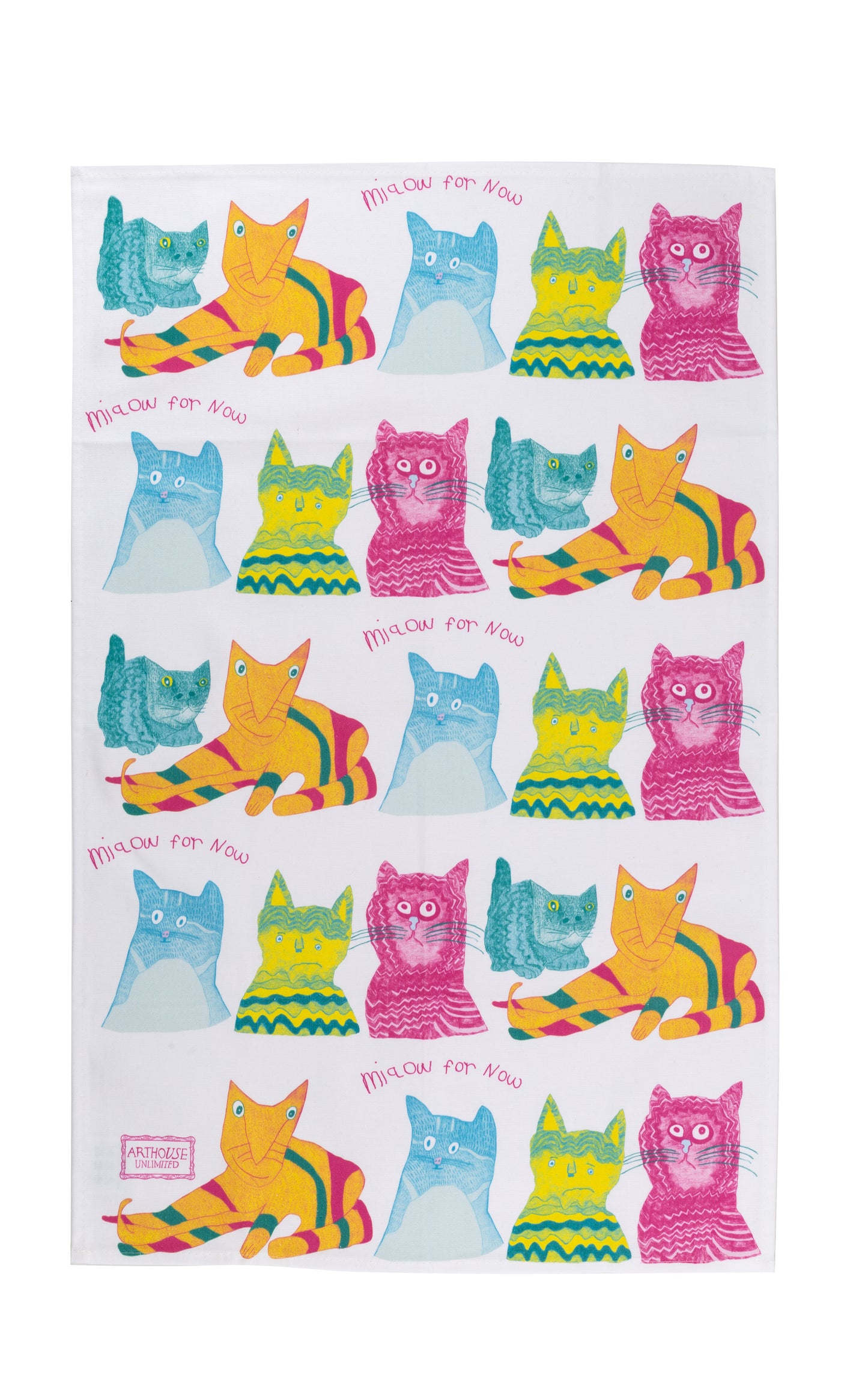 100% Organic Cotton Tea Towel | Miaow for Now