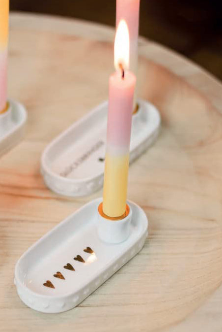 Räder | Mini Candle Tray | Gold Heart