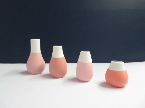 Räder | Set of 4 Mini Vases | Pink