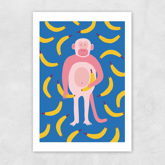 A4 Unframed Print | East End Prints | Monkey Business