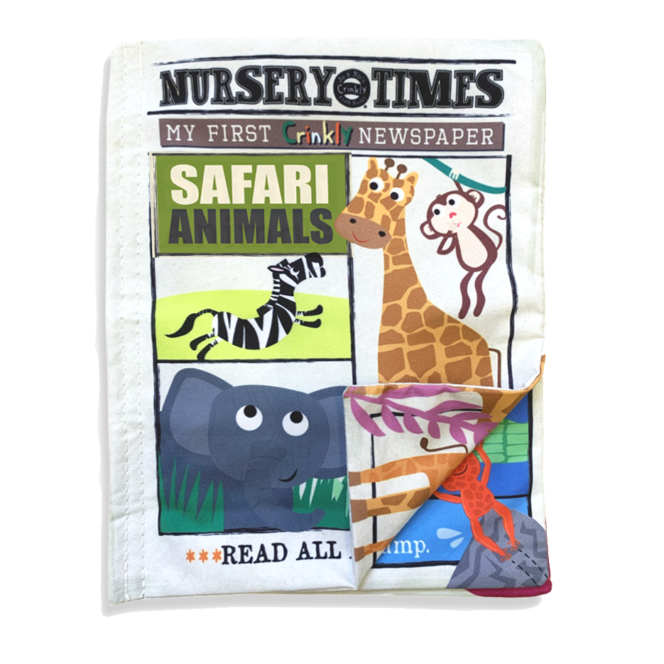 Crinkly Newspaper | Safari Animals