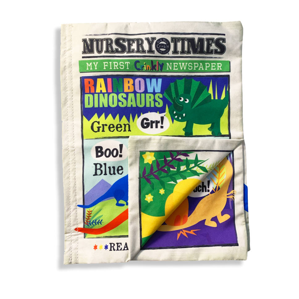 Crinkly Newspaper | Rainbow Dinosaurs