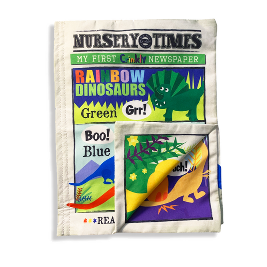 Crinkly Newspaper | Rainbow Dinosaurs