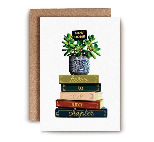 Greetings Card | "New Home - Here's to your Next Chapter"