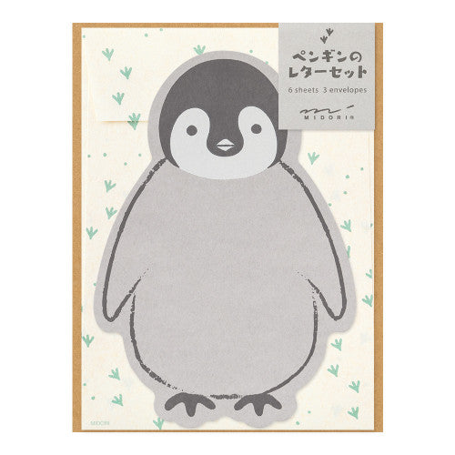 Midori | Letter Set 926 | Die-cut Penguin