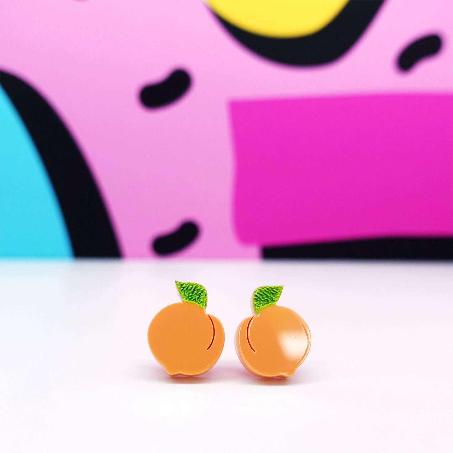 Silly Loaf | Peach Stud Earrings