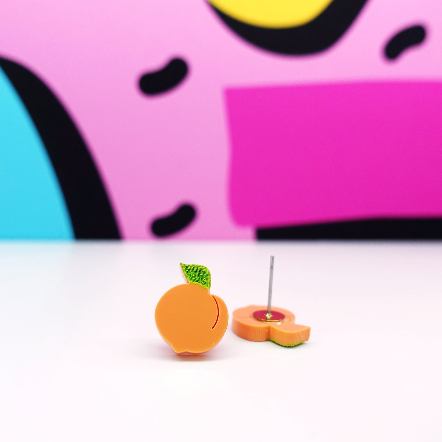 Silly Loaf | Peach Stud Earrings