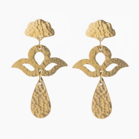 Just Trade | Peacock Raindrop Studs