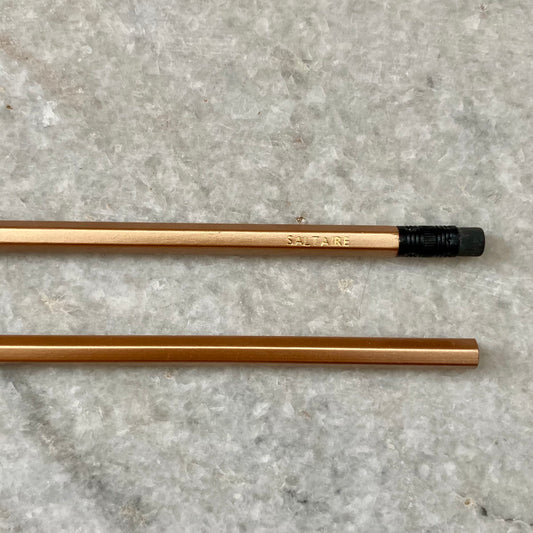 Pencil with Rubber | Saltaire | Gold