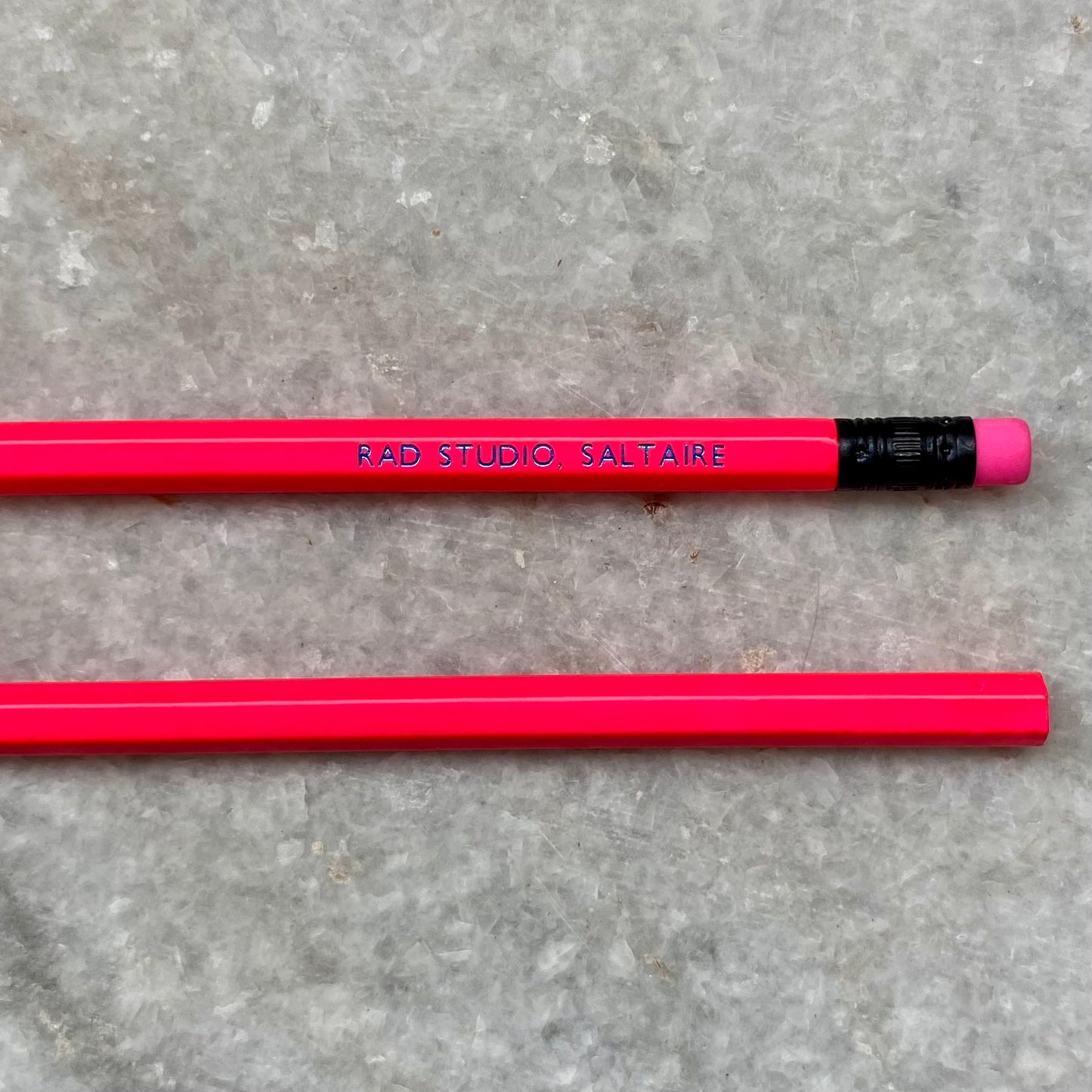 Pencil with Rubber| Rad Studio | Neon Pink