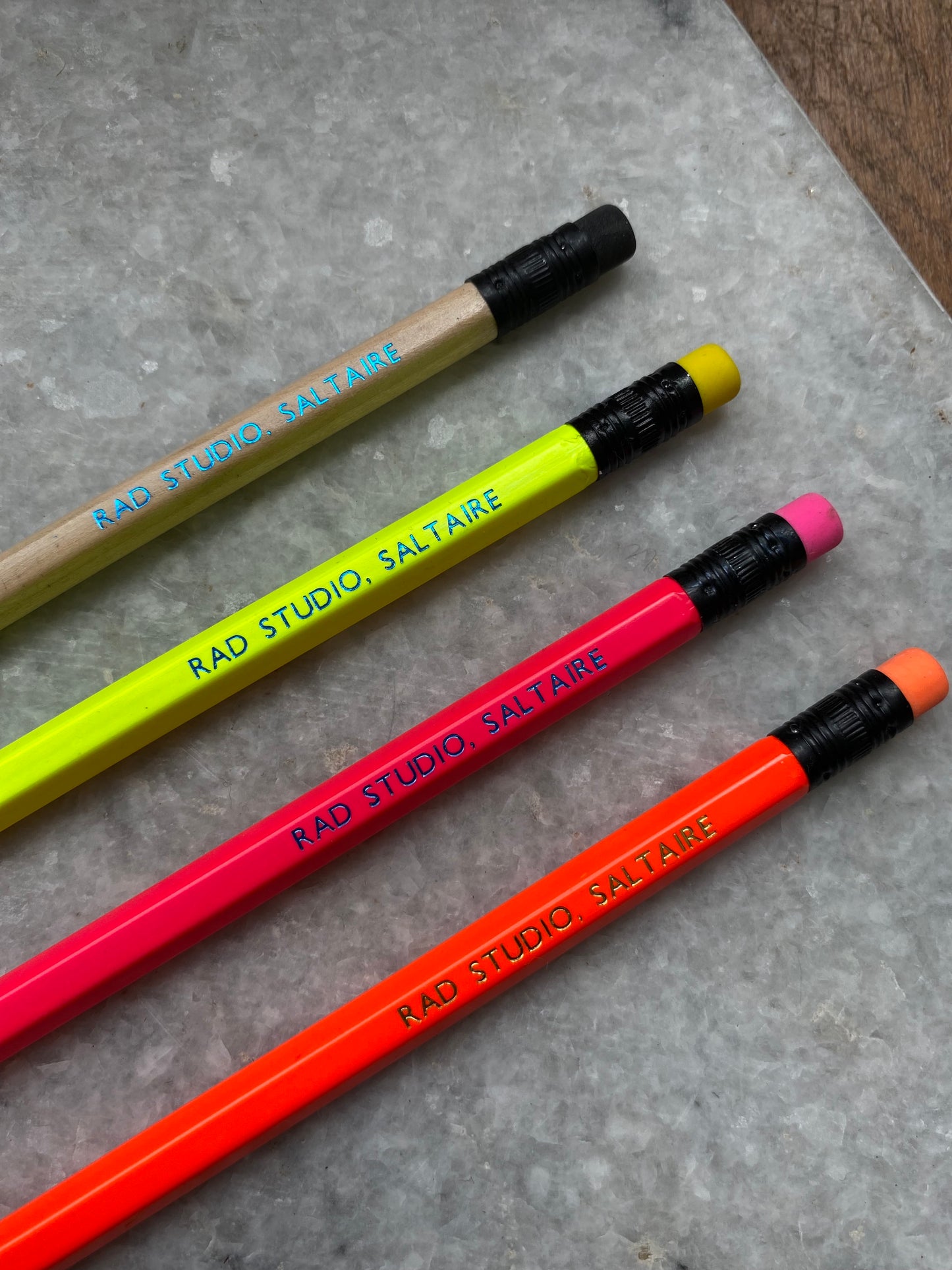 Pencil with Rubber| Rad Studio | Neon Pink