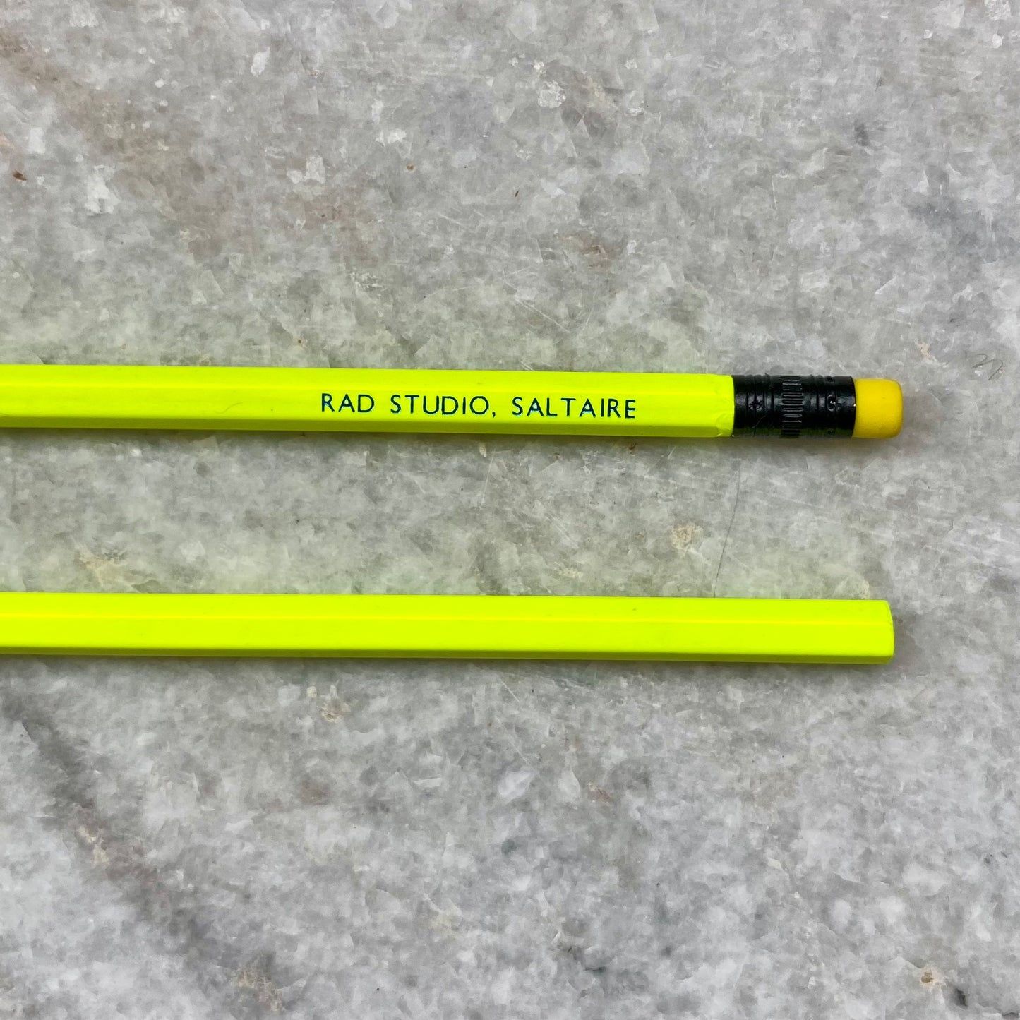 Pencil with Rubber| Rad Studio | Neon Yellow