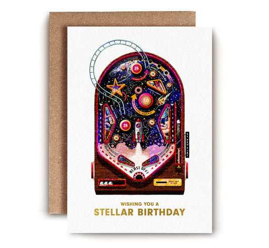 Greetings Card | "With You a Stella Birthday"