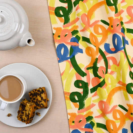 Plewsy | Tea Towel | Squiggles