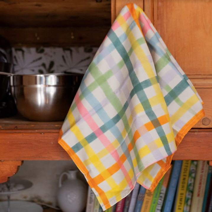 Plewsy | Tea Towel | Bright Gingham