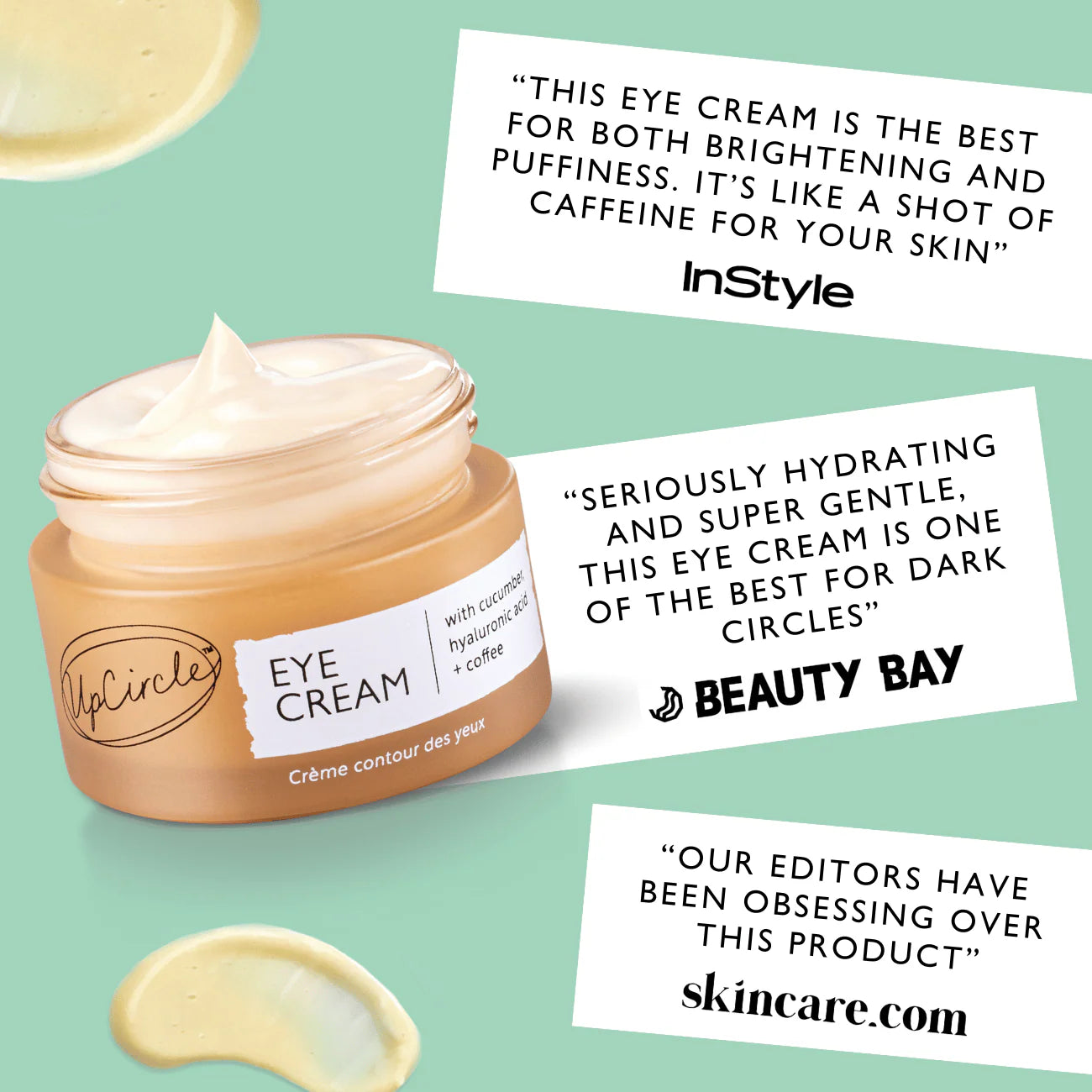 UpCircle | Eye Cream with Hyaluronic Acid + Coffee 15ml
