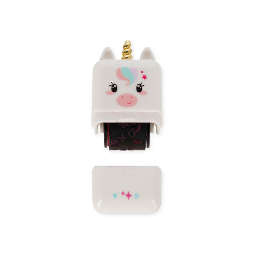 Legami | Deco Roller Stamp | Unicorn with Fuchsia Ink