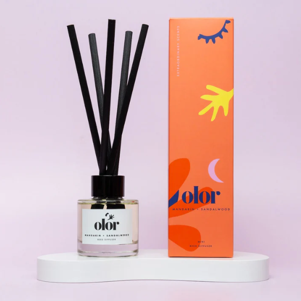 Olor | Mini Reed Diffuser | Mandarin & Sandalwood