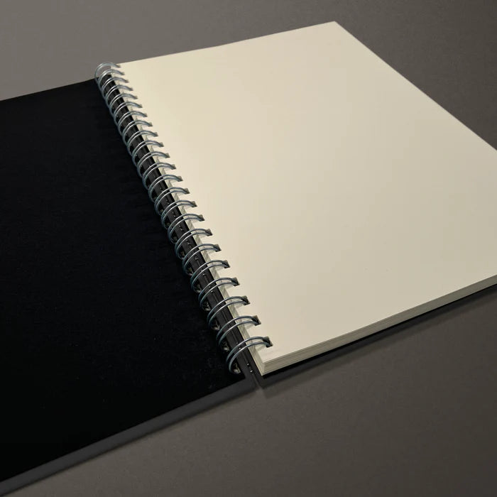 1973 | Blank Canvas A4 Spiral Bound Skethbook DRAW | Black