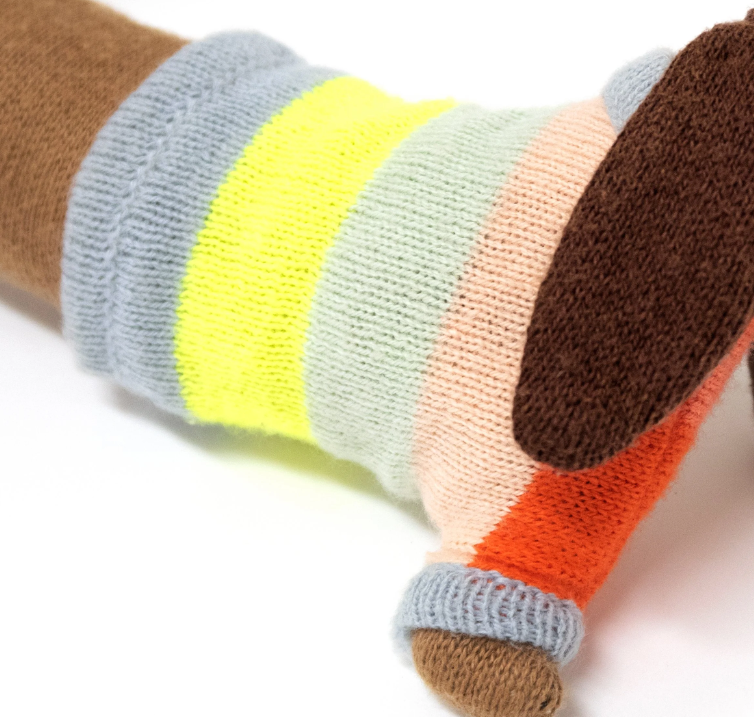 Meri Meri | Organic Cotton Rattle | Sausage Dog