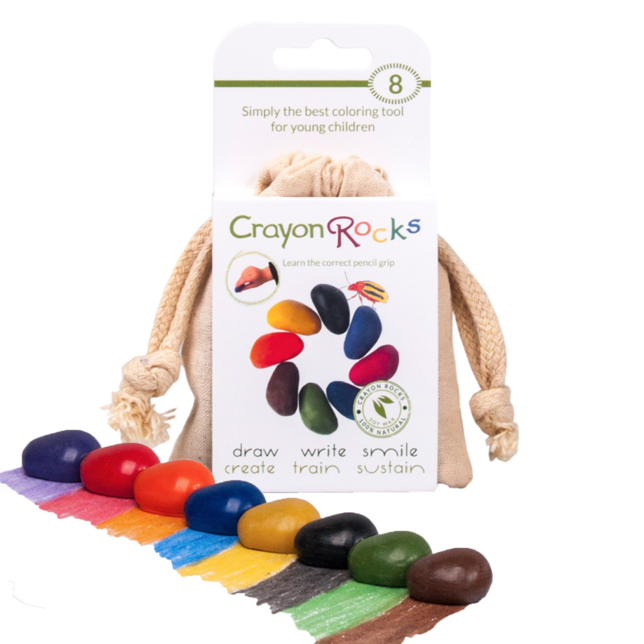 Crayon Rocks | Bag of 8 In Cotton Muslin Bag