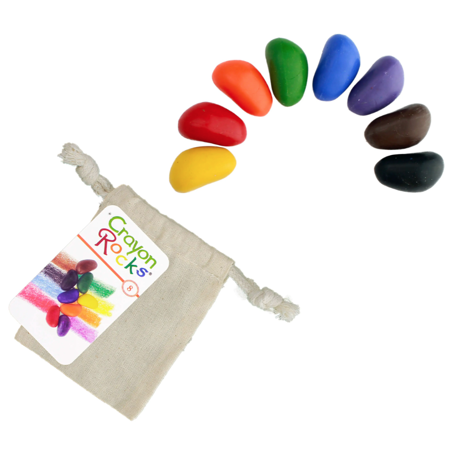 Crayon Rocks | Bag of 8 In Cotton Muslin Bag