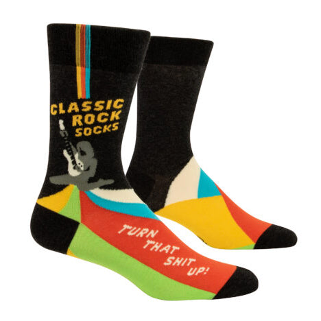 Blue Q | Mens Crew Socks | Classic Rock Socks