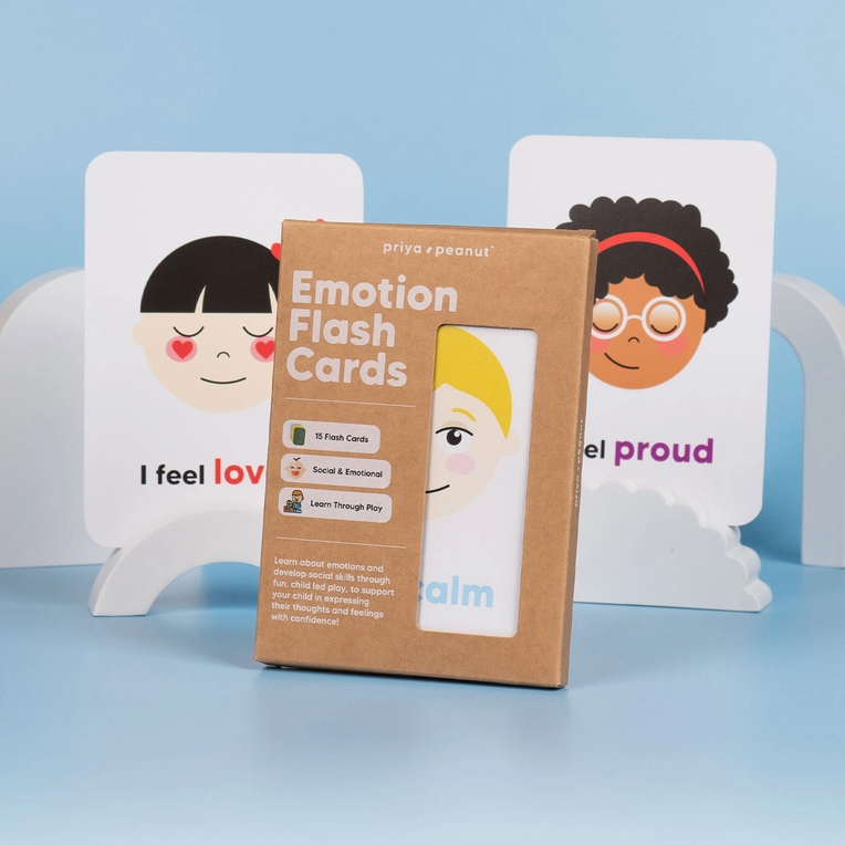 Priya & Peanut | Emotion Flash Cards