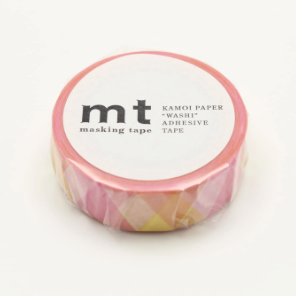 mt deco | Washi Tape | Triangle & Diamond Pink