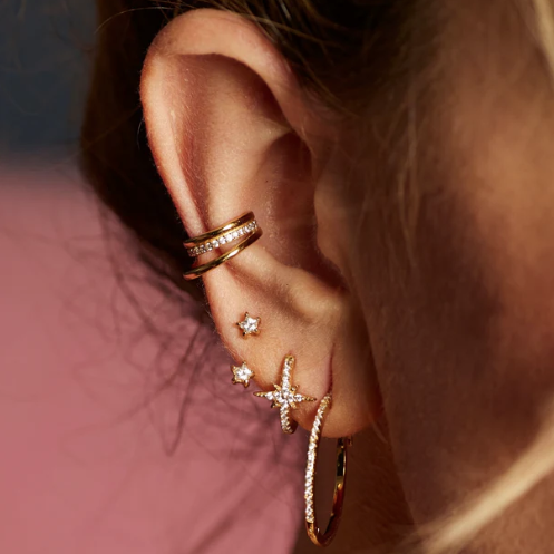 Scream Pretty | Illusion Ear Cuff | Available in 18k Gold or Rhodium Plated Silver